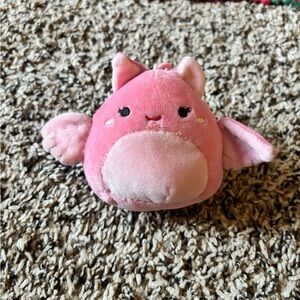 Custom Pink Bat Squishmallow Clip